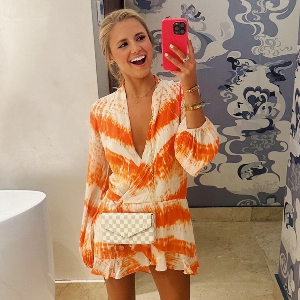 ROCOCO SAND Ilios Dress in Orange LIKE NEW